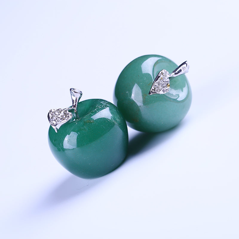 Crystal apple green venturine christmas present
