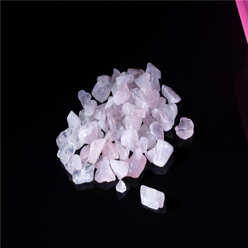 Natural crystal rolling stone rose quartz crystal gravel