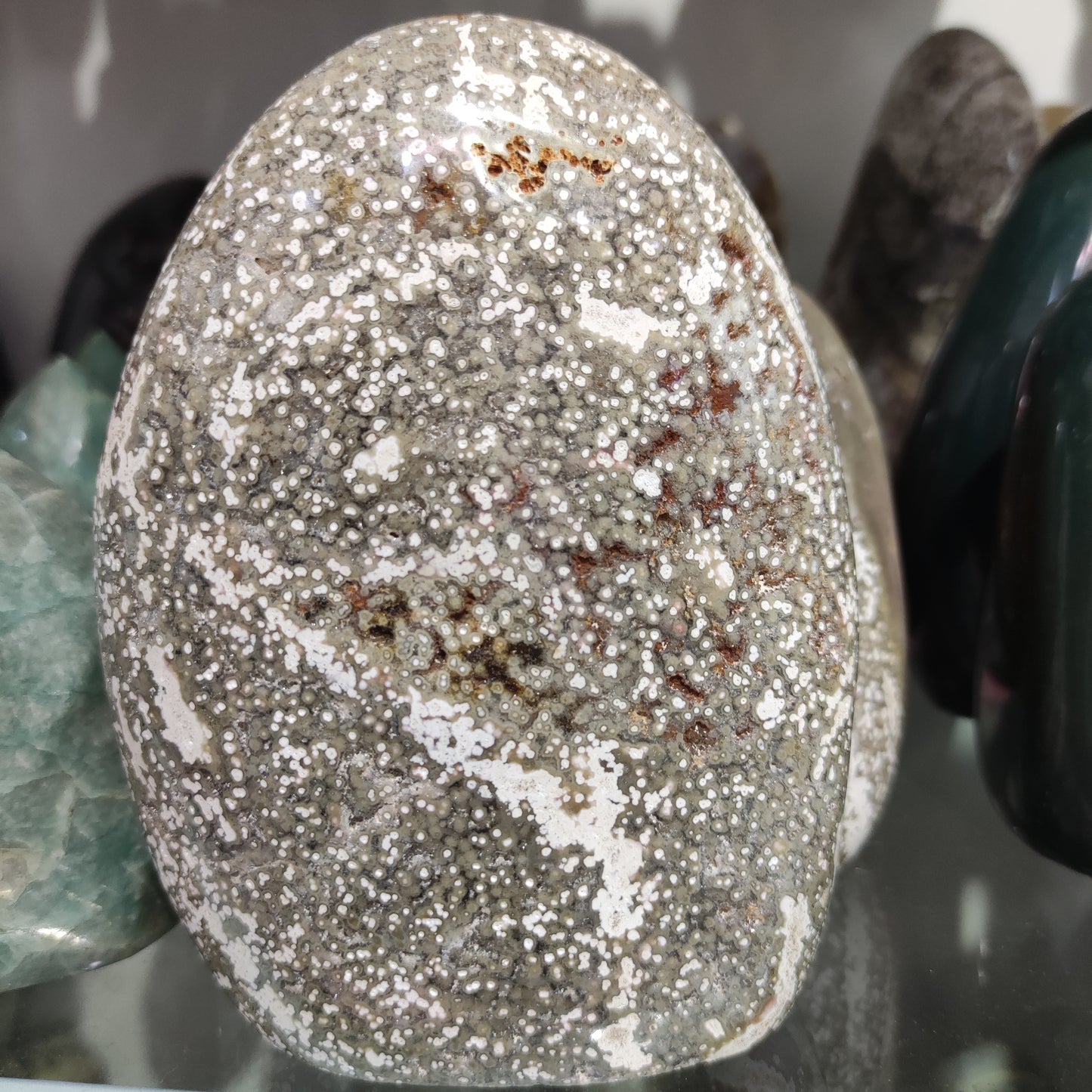 Jaspe marino, decoraciones SPAR azules Cristal