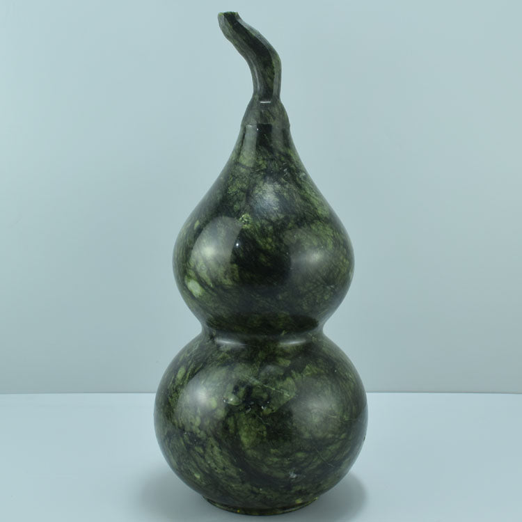 Oriental natural jade gourd ornaments exquisite carving Liaoning Xiuyan jiacui jade Fulu porch Feng Shui craft jewelry