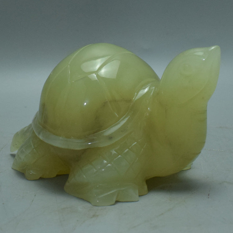 Oriental jade ornament natural jade longevity tortoise ornament Liaoning Xiuyan Jade healthy Feng Shui jade