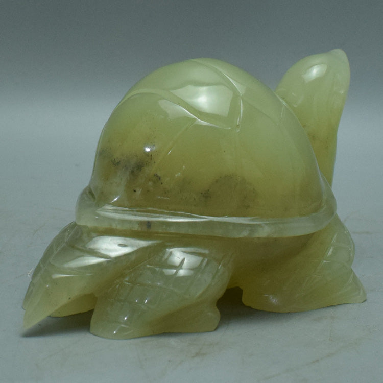 Oriental jade ornament natural jade longevity tortoise ornament Liaoning Xiuyan Jade healthy Feng Shui jade
