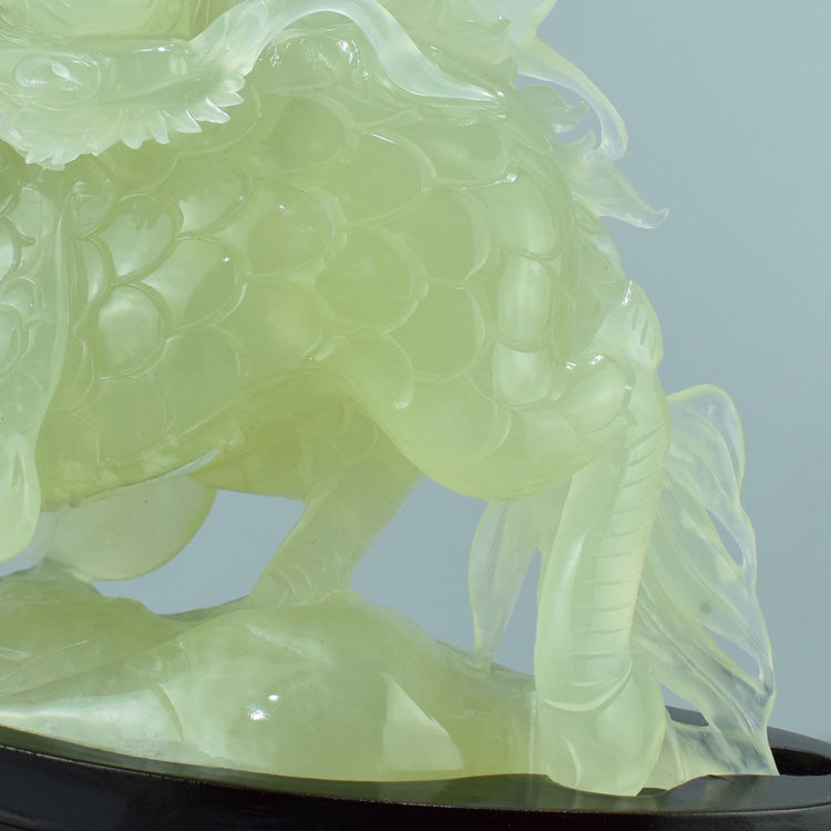 Oriental Xiuyu Qilin jewelry ornament Liaoning Xiuyan Jade natural carving jewelry original stone home feng shui jade