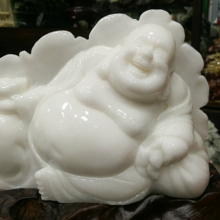 Oriental Xiuyu Big Belly Maitreya Buddha Decoration Natural Lucky Entrance Living Room Decoration