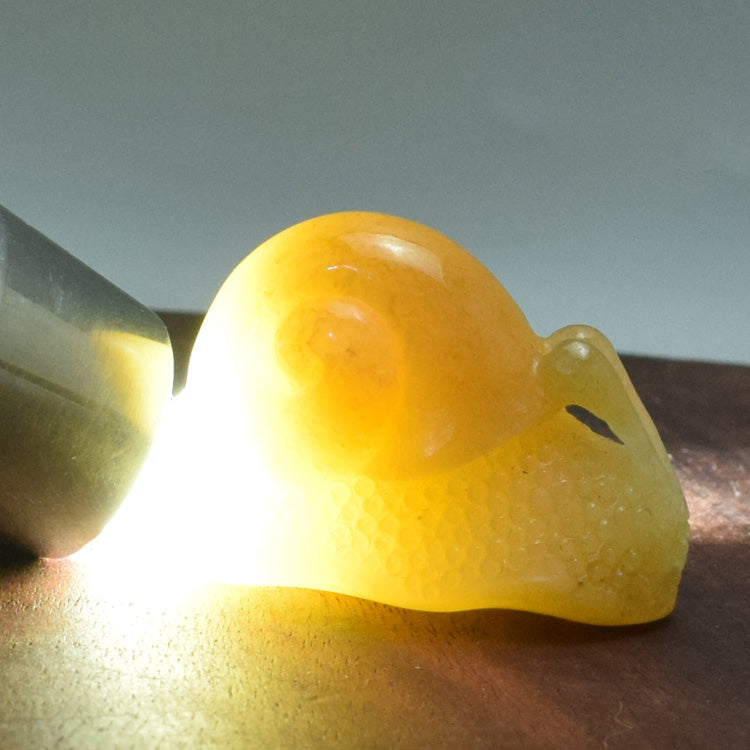 Oriental natural Xiuyan yellow white jade snail pendant Liaoning Xiuyan Jade Pendant Hand Carved