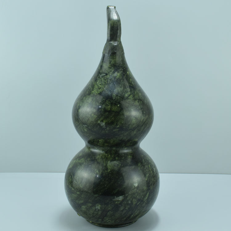 Oriental natural jade gourd ornaments exquisite carving Liaoning Xiuyan jiacui jade Fulu porch Feng Shui craft jewelry