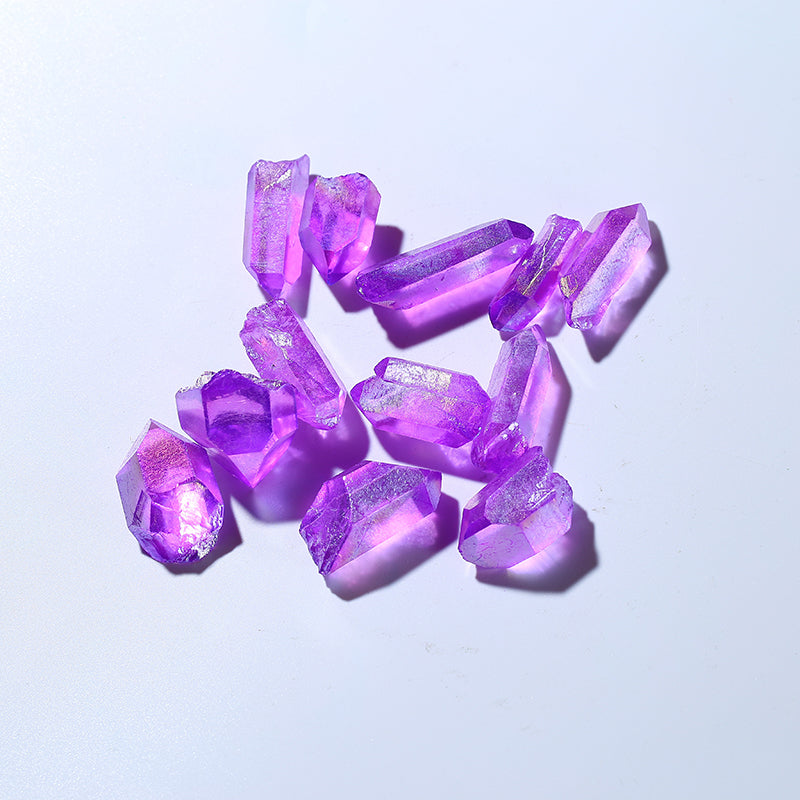Natural Big Size Purple Aura Quartz Mineral Angel Crystal Points for Pendant