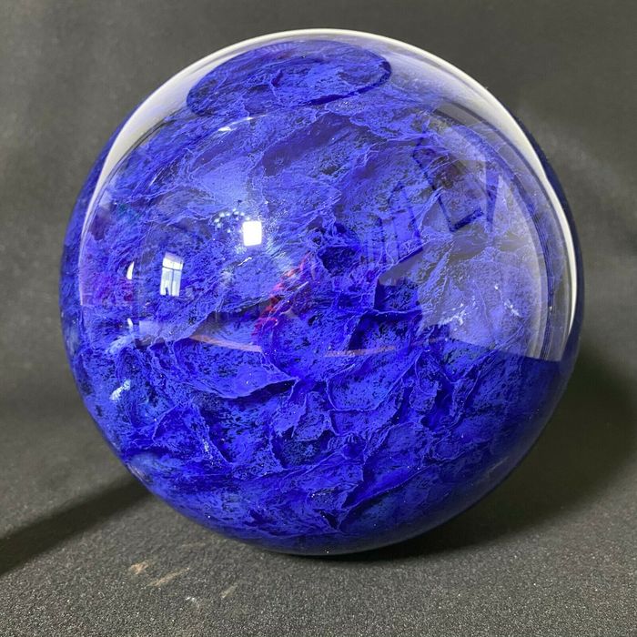 Esfera de cuarzo de alta calidad azul cielo Esfera de cuarzo de cristal de piedra de fundición azul 