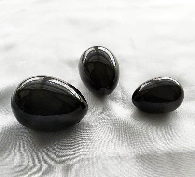 Obsidian Yoni Egg 3-PCS