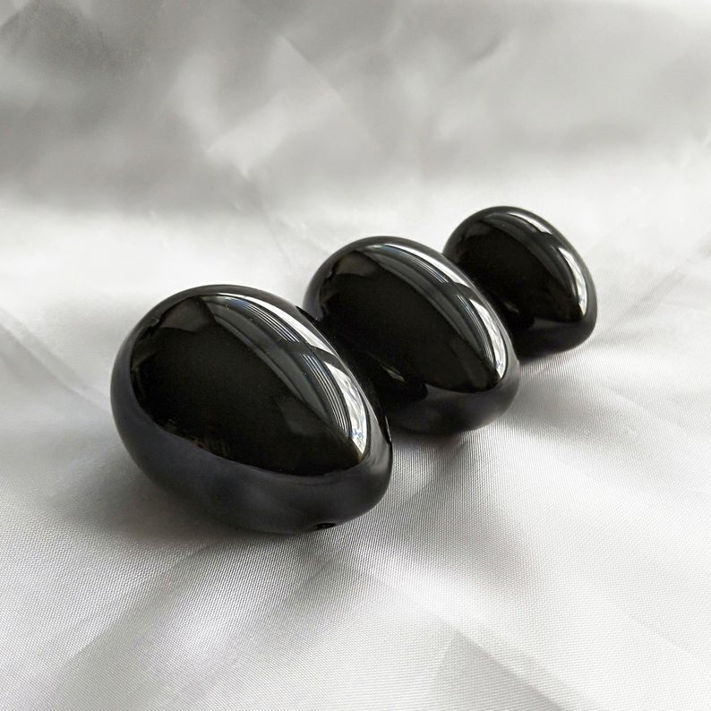 Obsidian Yoni Egg 3-PCS