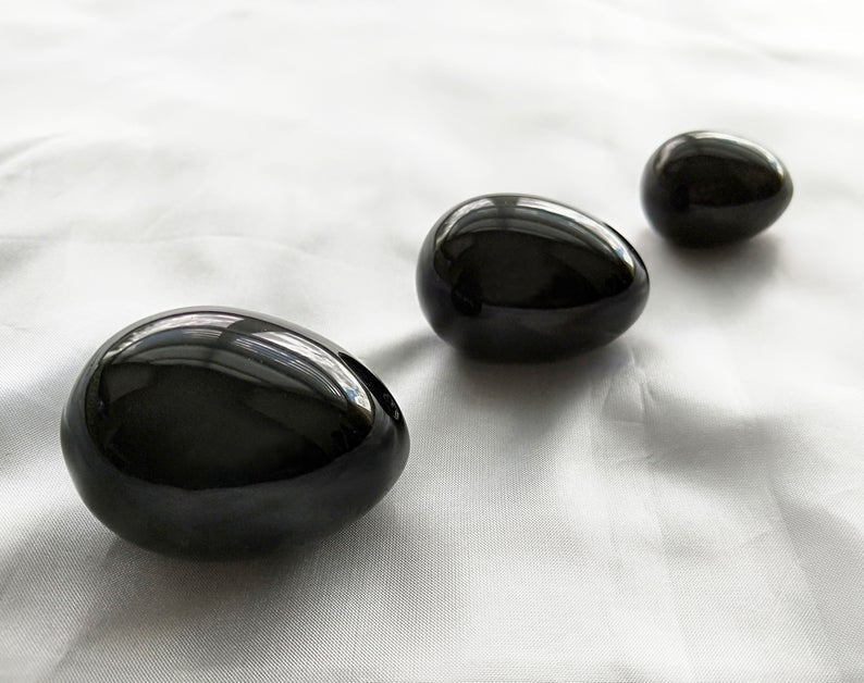 Obsidian Yoni Egg 3-PCS