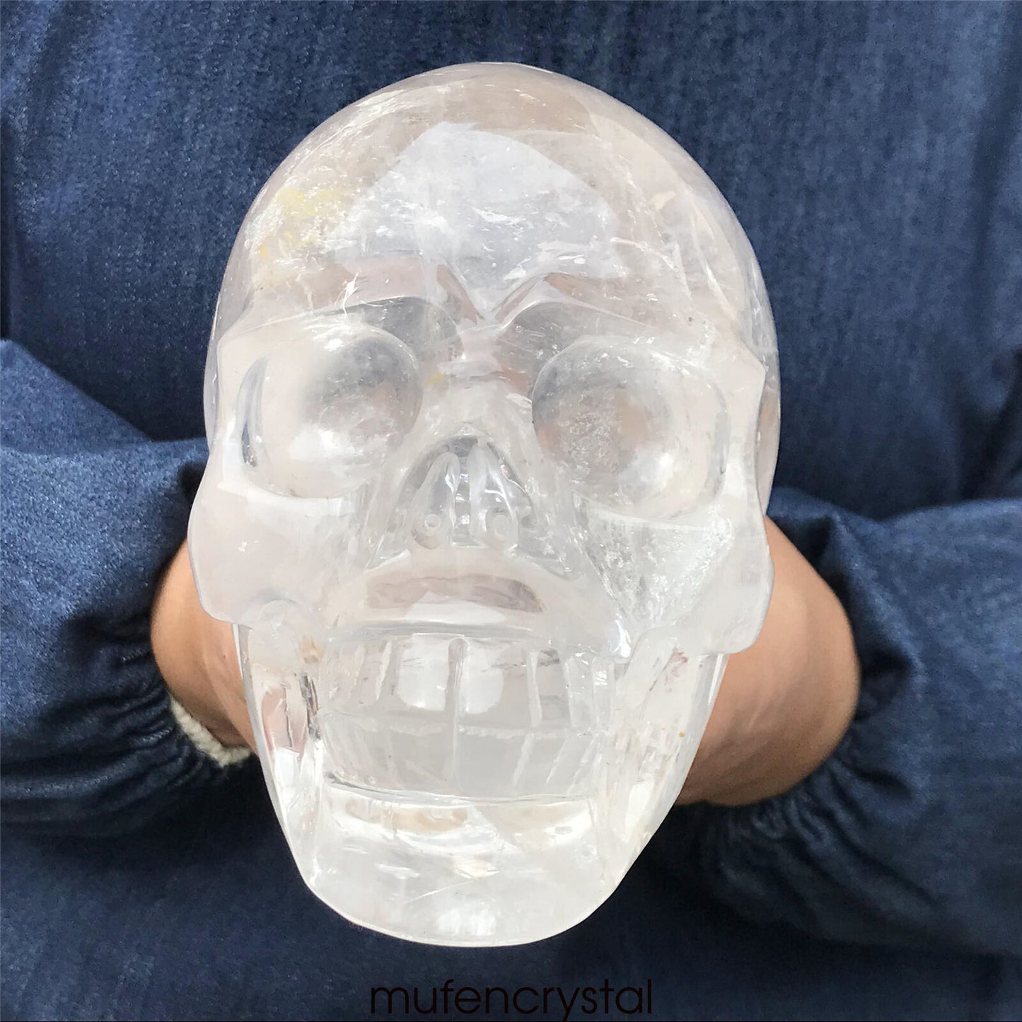 NaturalWhite crystalstone Crystal Skull Carved Skull Reiki Healing